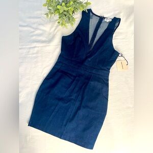 NWT Superdown by Revolve denim sleeveless dress